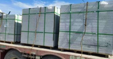 聊城 芝麻白花岗岩地铺石装车日常