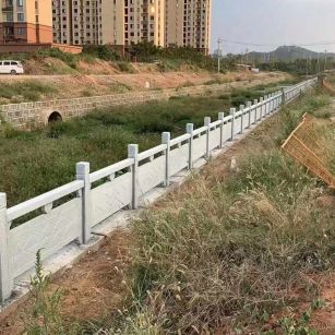 聊城 白麻河道栏杆效果展示图