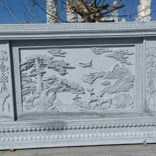 聊城 芝麻白大型照壁，屏风，影壁
