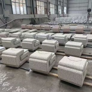 聊城 白麻花岗岩异形加工-石凳，坐凳