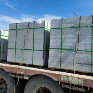 聊城 芝麻白花岗岩地铺石装车日常