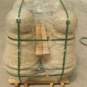 聊城 黄金麻异形定制雕花——棒棒糖挡车柱