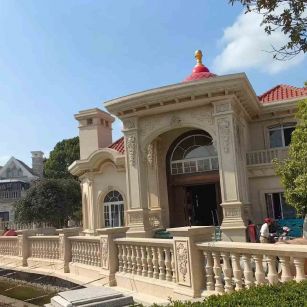 聊城 黄金麻花岗岩欧式别墅