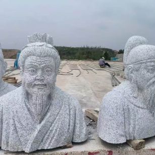 聊城 白麻花岗岩石材人物立体雕刻