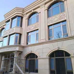 聊城 黄金麻花岗岩别墅外墙干挂