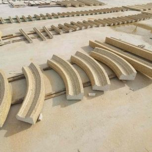 聊城 黄金麻花岗岩别墅线条