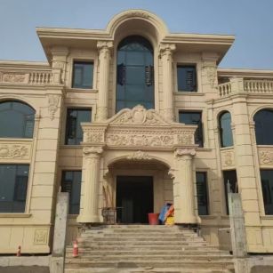 聊城 黄金麻花岗岩别墅外墙干挂