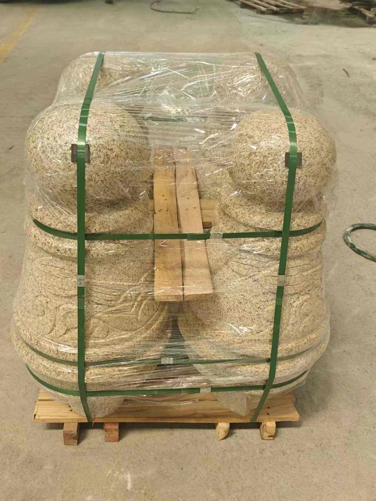 聊城 黄金麻异形定制雕花——棒棒糖挡车柱