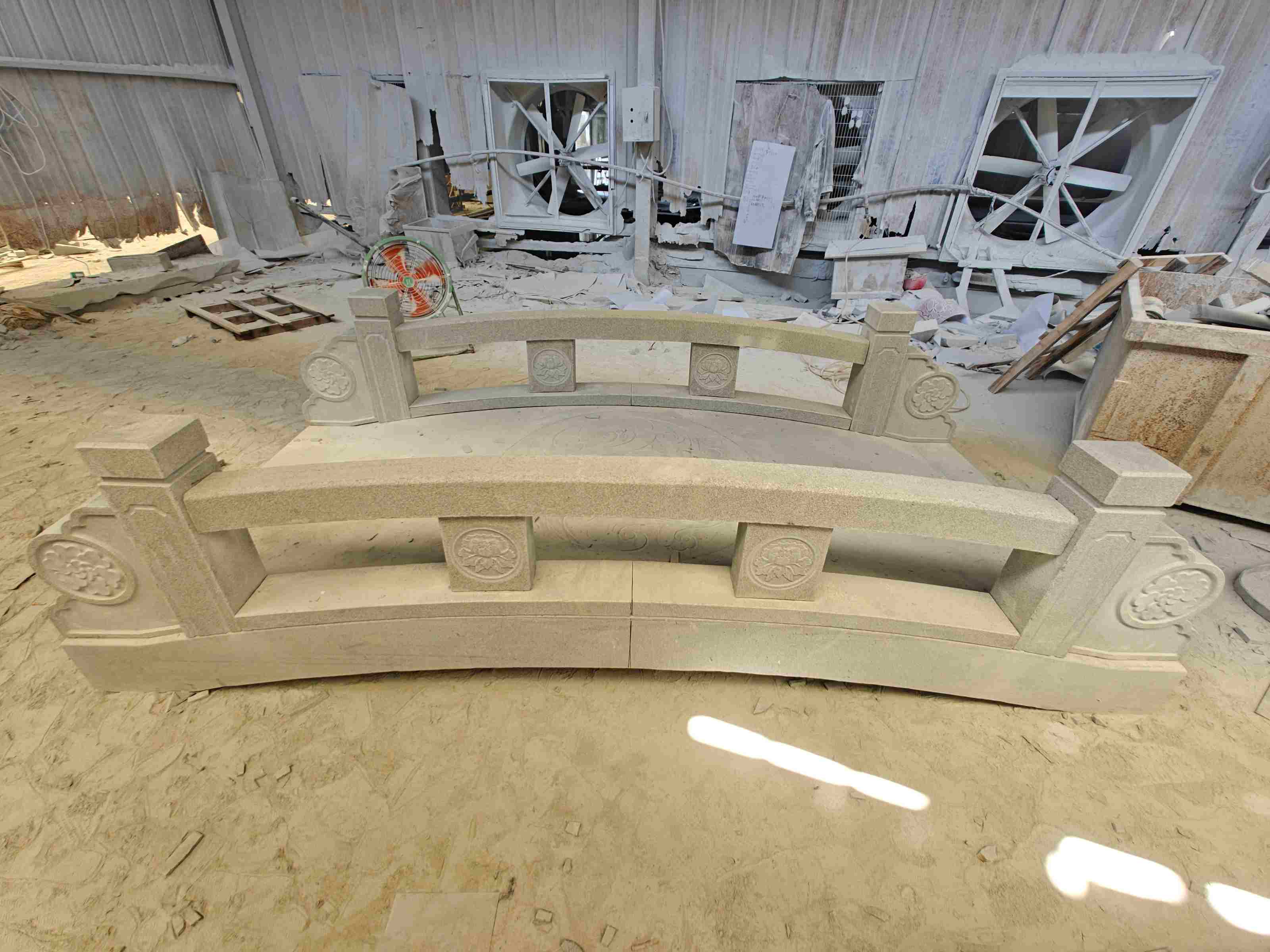 聊城 芝麻灰花岗岩异形加工-拱桥，石桥