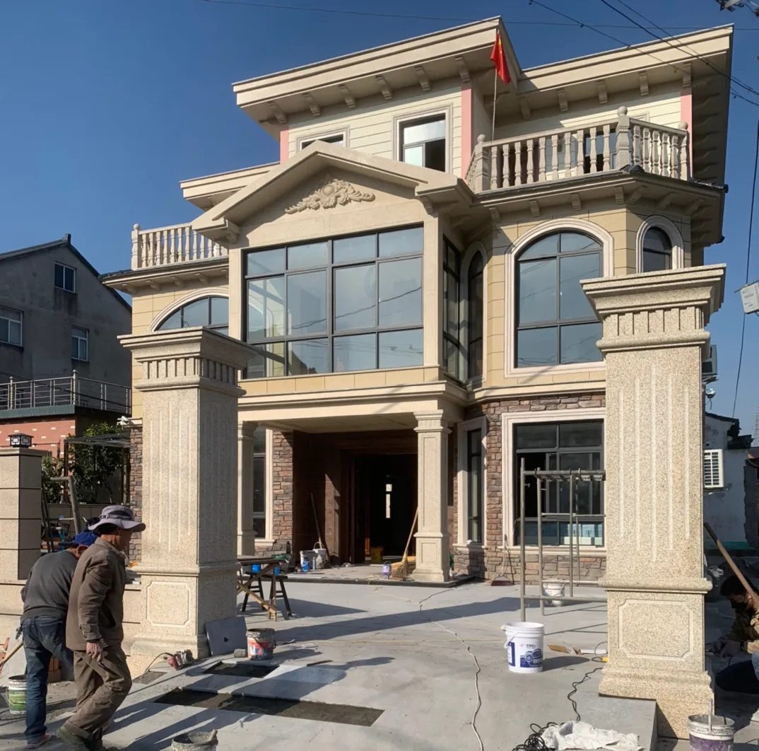 聊城 黄金麻花岗岩荔枝面别墅外墙干挂私家专属