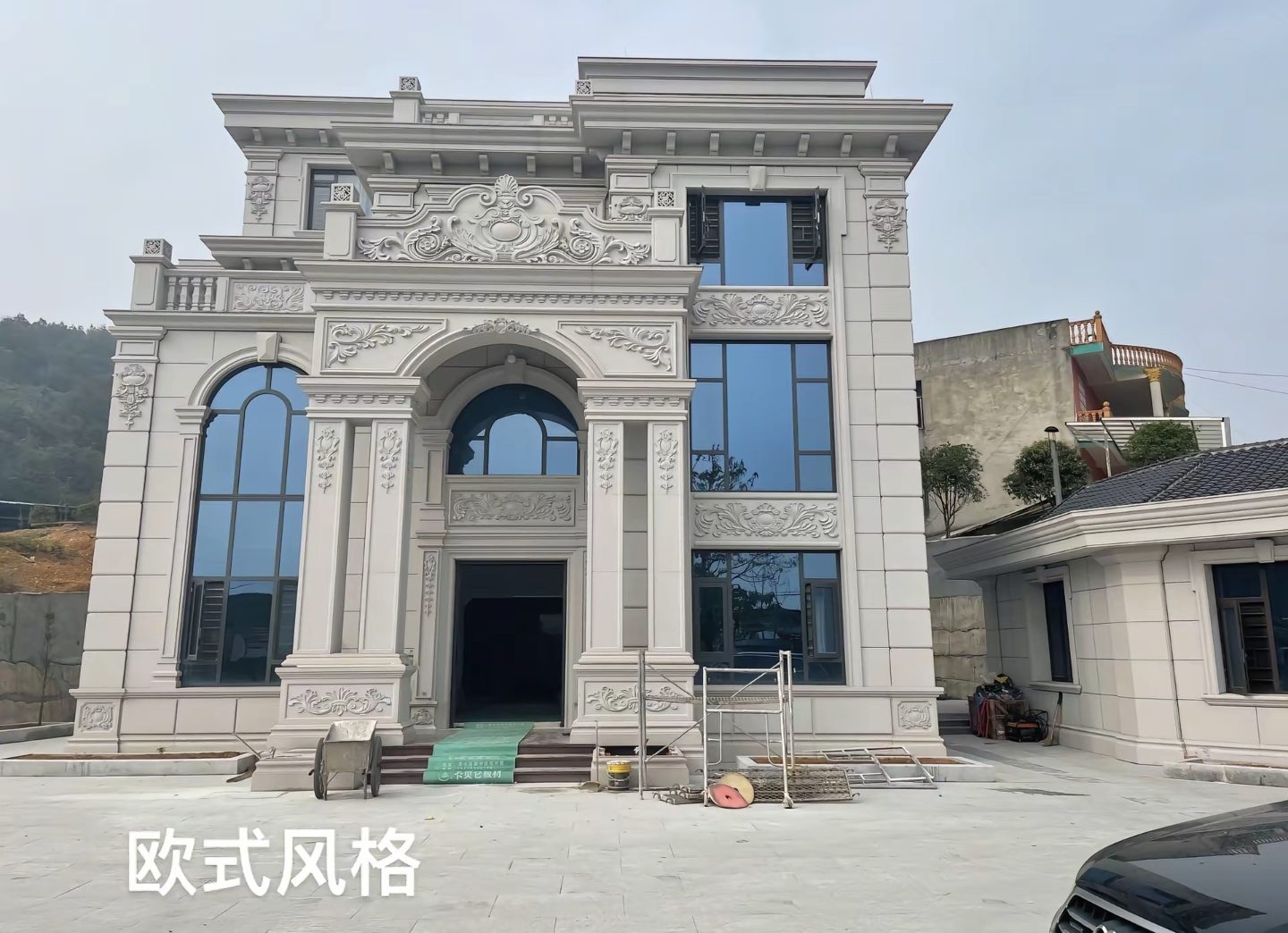 聊城 白麻花岗岩别墅外墙干挂