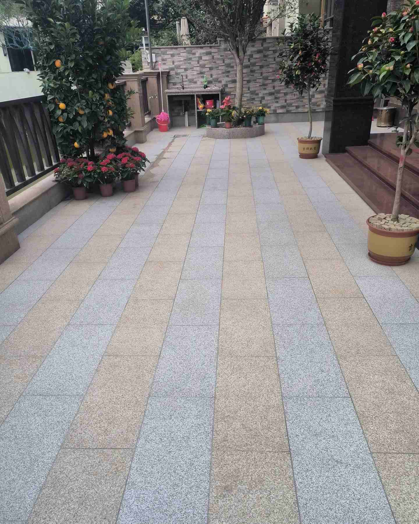 聊城 黄金麻白麻荔枝面庭院铺装展示